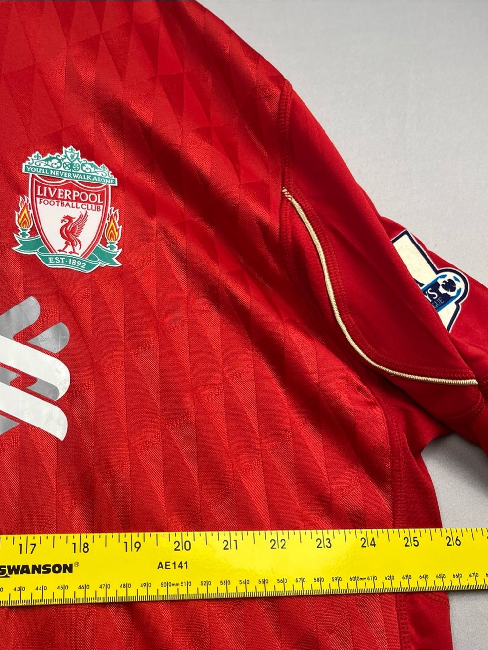 Adidas Liverpool 2010 Jersey Steven Gerrard LFC Men’s Size 3XL Barclays #8 Red - Picture 11 of 13